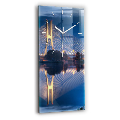 Horloge verticale en verre Pont Rędziński Wroclaw