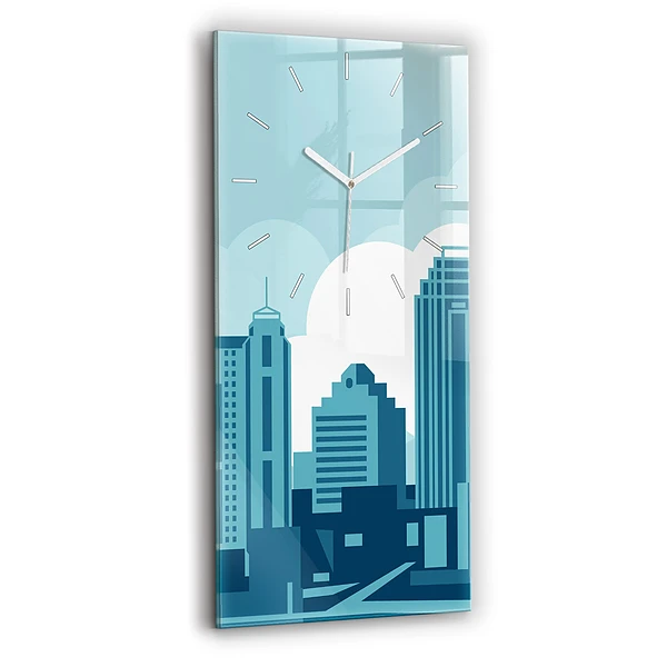 Horloge verticale en verre Architecture aux Etats-Unis
