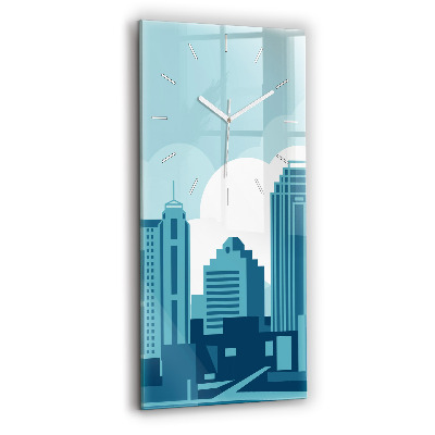 Horloge verticale en verre Architecture aux Etats-Unis