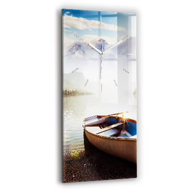 Horloge rectangulaire verticale Vue d'un lac