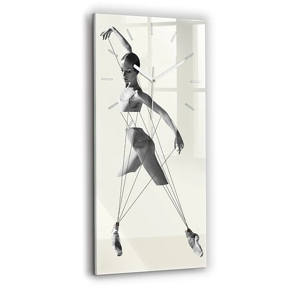 Horloge rectangulaire verticale Danseuse abstraite