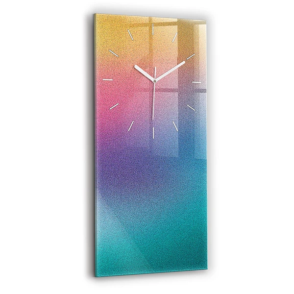 Horloge verticale en verre Motif dégradé