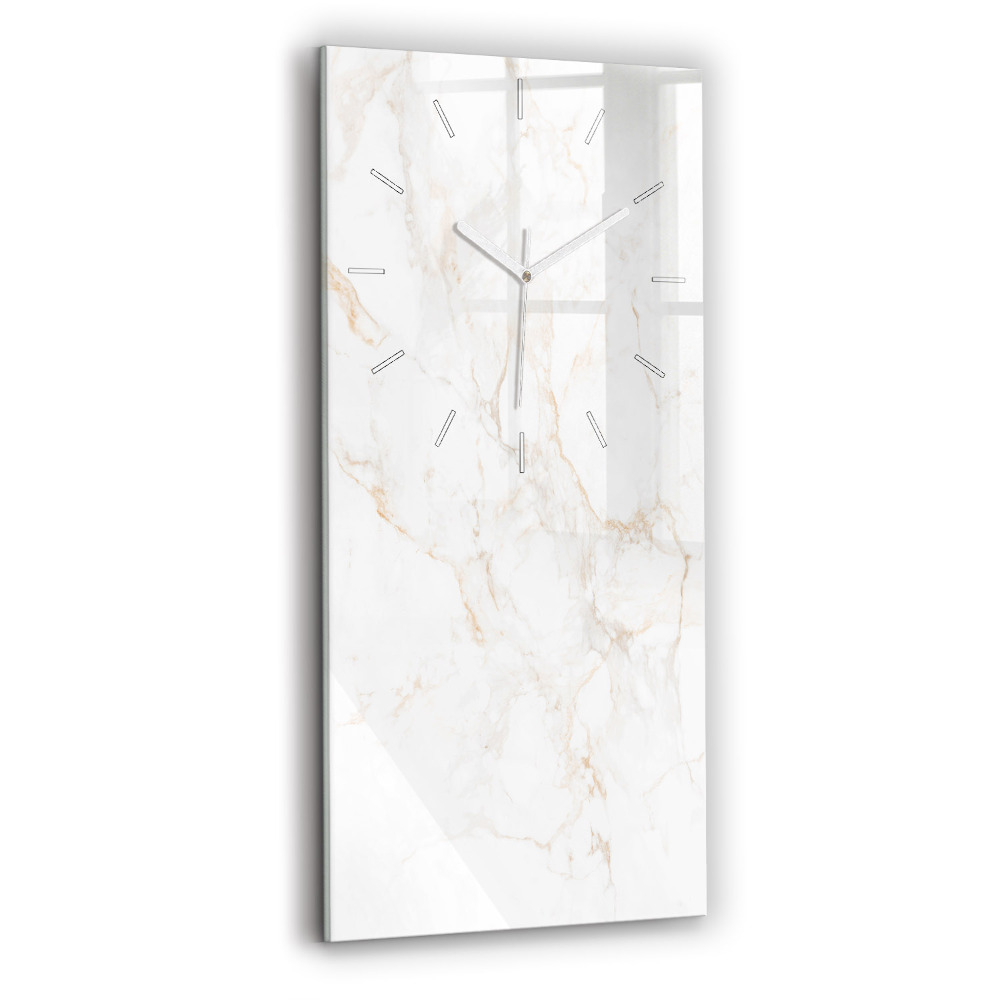 Horloge verticale en verre Marbre élégant