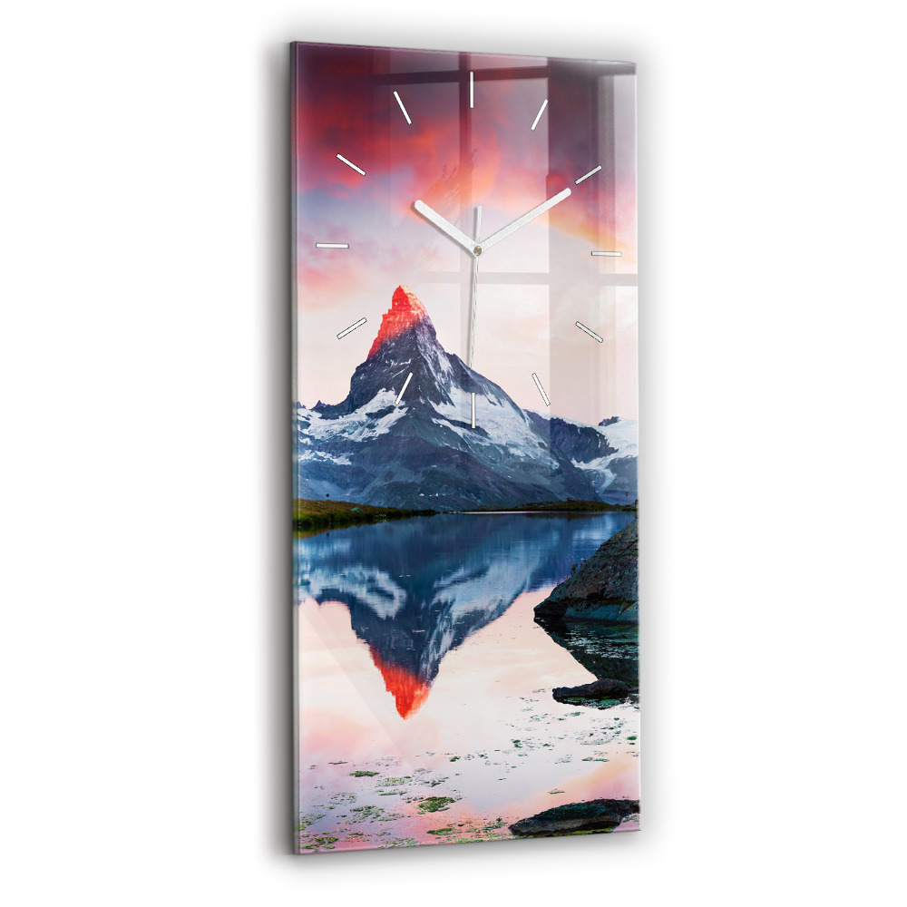 Horloge murale verticale Stellisee Lac du Cervin