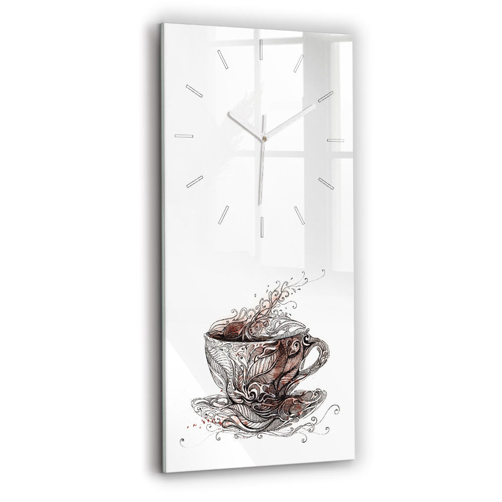 Horloge murale verticale Coupe de café