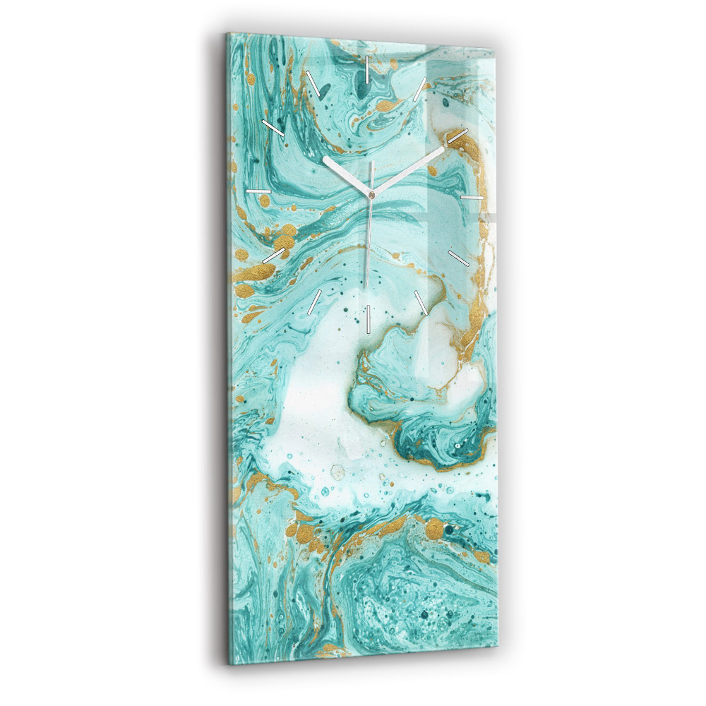 Horloge rectangulaire verticale Texture de marbre