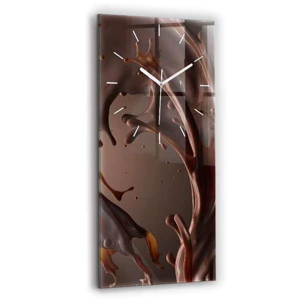 Horloge murale verticale Vagues de cacao