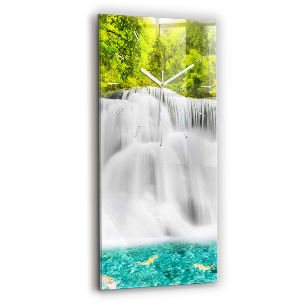 Horloge verticale en verre Chute d'eau en Thaïlande