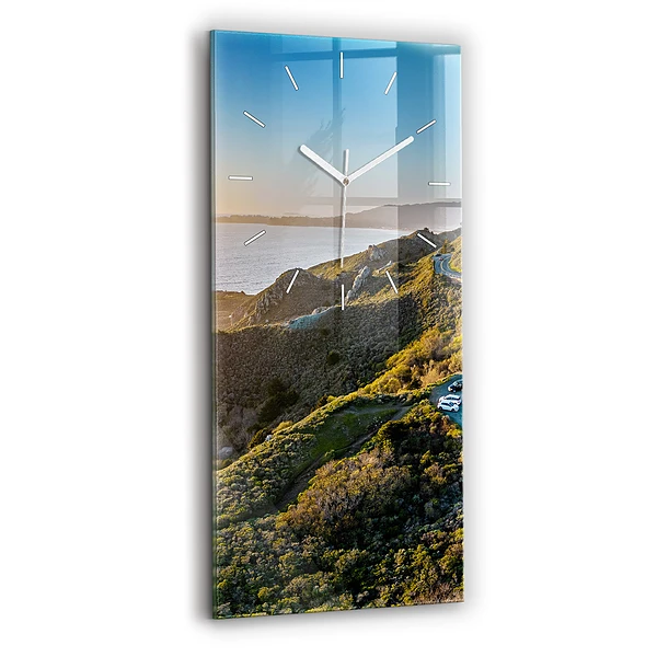 Horloge verticale en verre Route à San Francisco