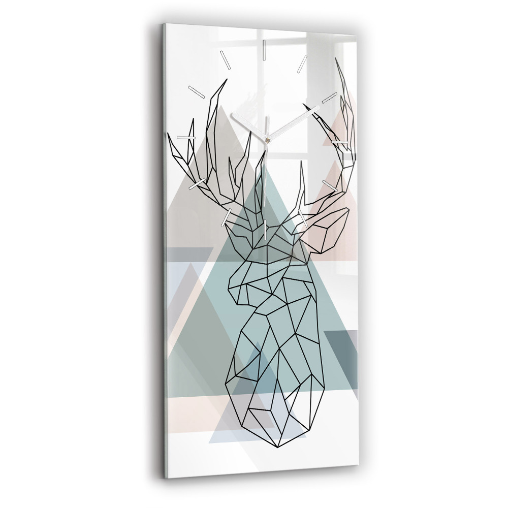 Horloge murale verticale Renne Style scandinave