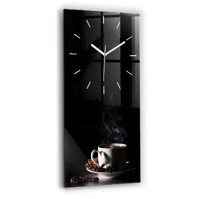 Horloge rectangulaire verticale Tasse de café