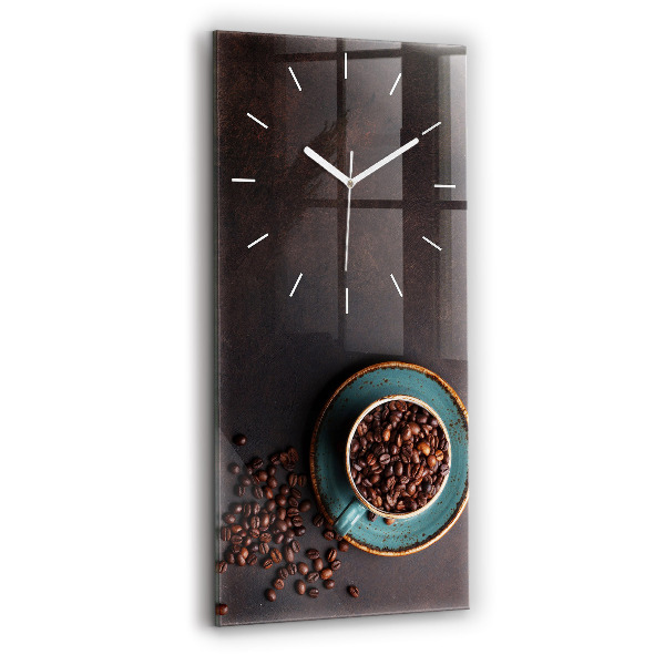 Horloge murale verticale Tasse de café