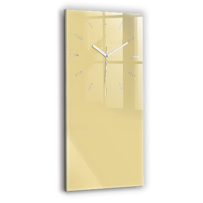 Horloge rectangulaire verticale Couleur crème