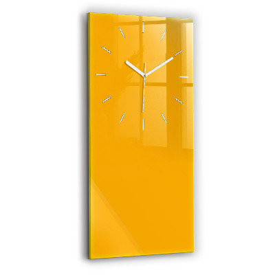 Horloge murale verticale Colorant jaune doré