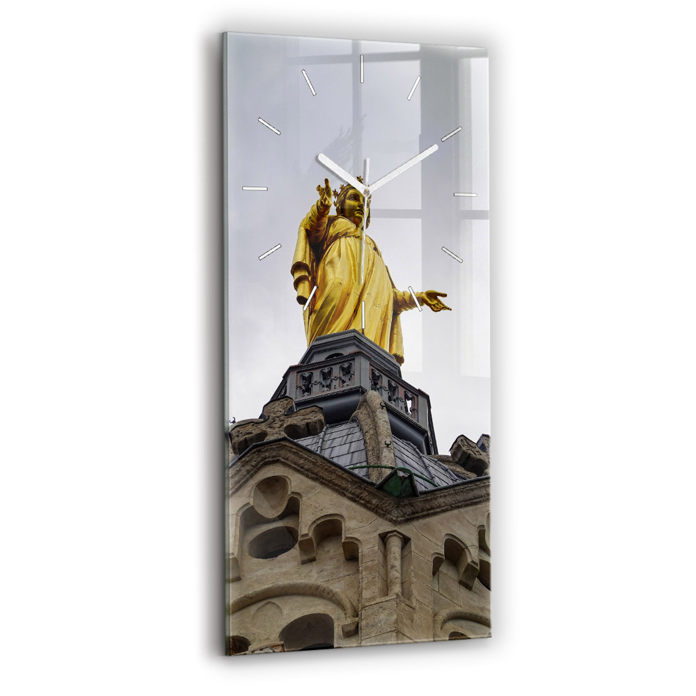 Horloge murale verticale Statue de Notre-Dame à Lyon