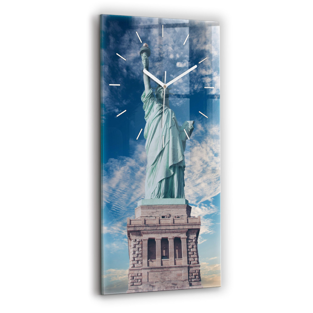 Horloge murale verticale Statue de la Liberté à New York