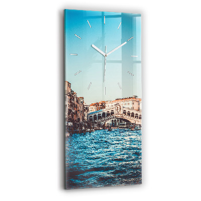 Horloge rectangulaire verticale Le pont du Rialto à Venise