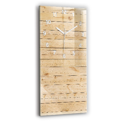 Horloge rectangulaire verticale Planches en bois