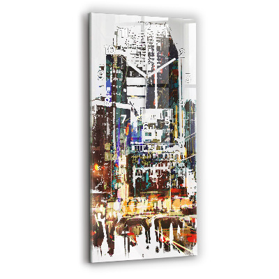 Horloge verticale en verre Ville de New York