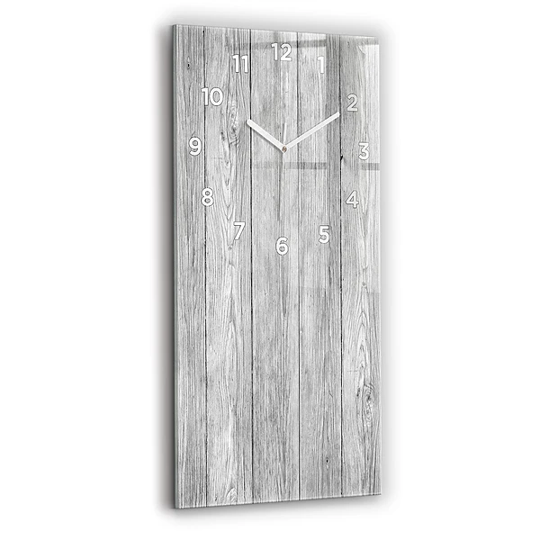 Horloge murale verticale Panneaux en bois