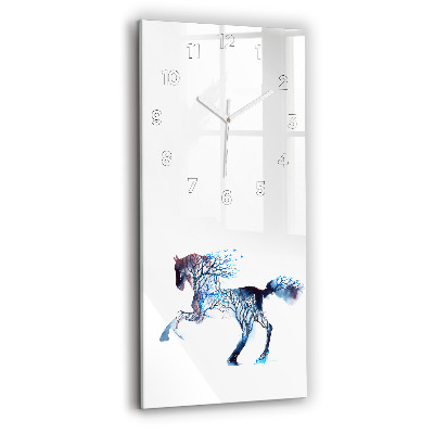 Horloge verticale en verre Nature d'un animal