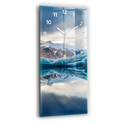 Horloge murale en verre rectangulaire Lac Jokulsarlon Islande
