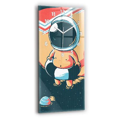 Horloge verticale en verre Imagination d'un enfant