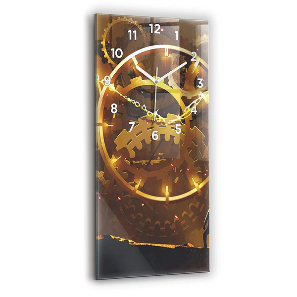 Horloge rectangulaire verticale Temps - Mécanisme