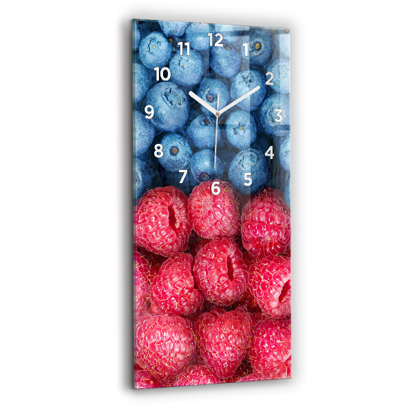 Horloge murale verticale Baies et framboises