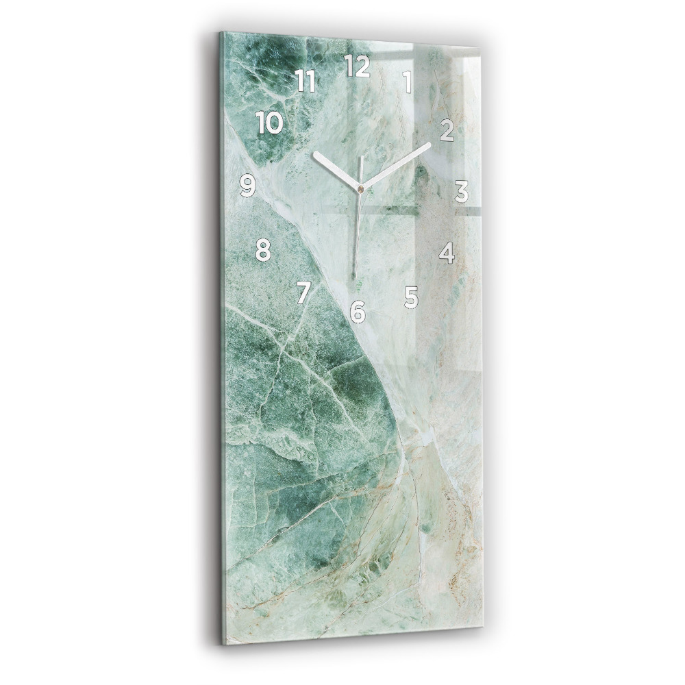 Horloge rectangulaire verticale Texture de pierre marbrée