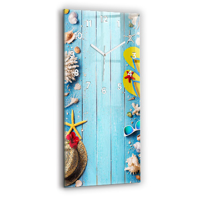 Horloge murale en verre rectangulaire Accessoires de plage