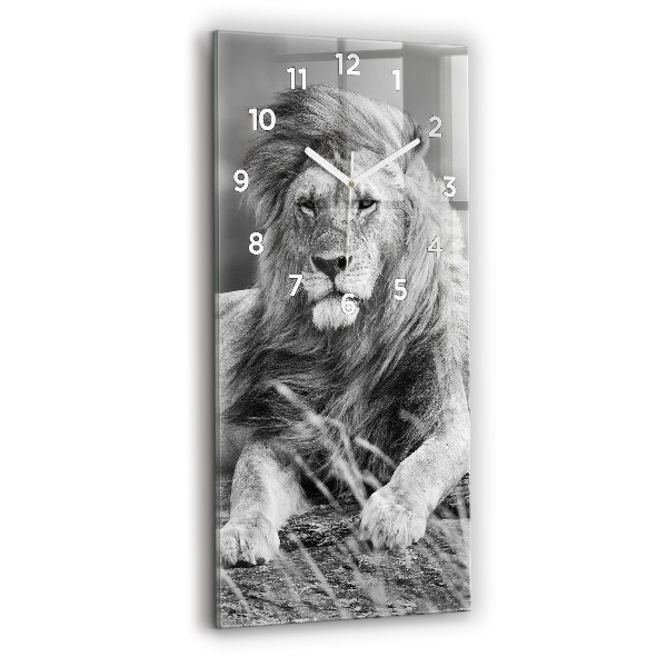 Horloge rectangulaire verticale Abstrait - Lion