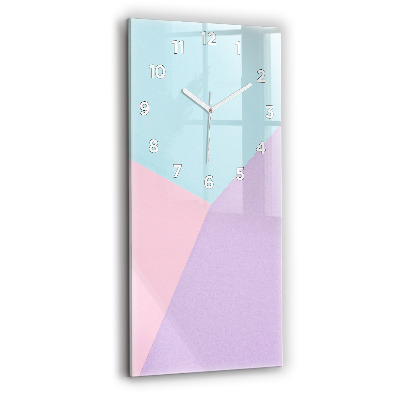Horloge murale verticale Motif pastel