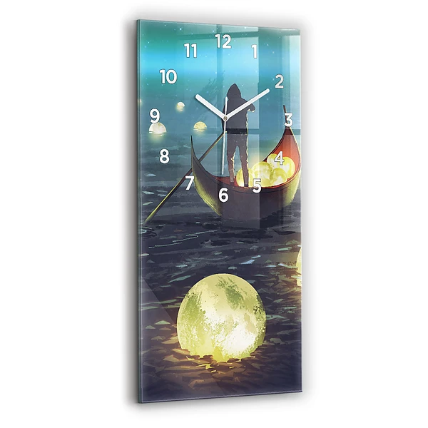 Horloge murale verticale Abstraction