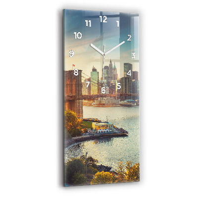 Horloge rectangulaire verticale New York Manhattan