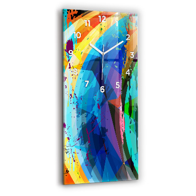 Horloge rectangulaire verticale Fond abstrait