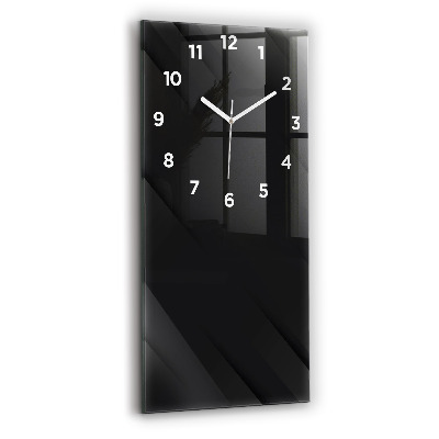 Horloge rectangulaire verticale Motif de mur sombre
