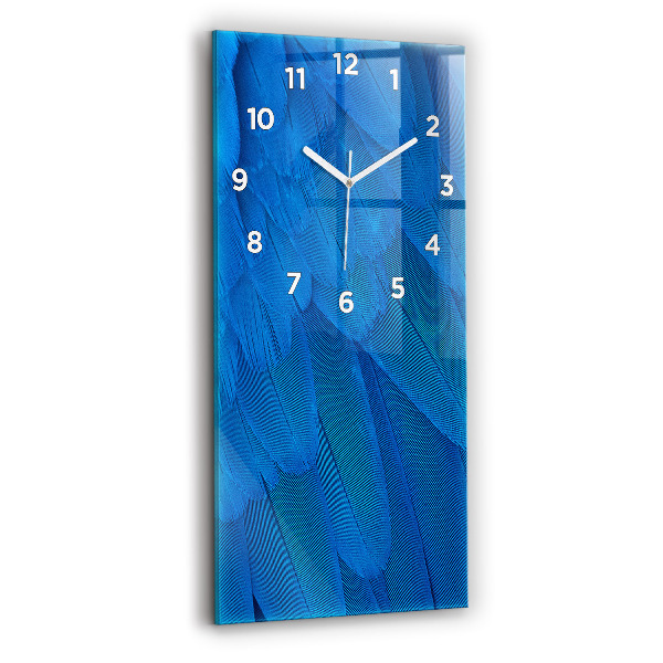 Horloge rectangulaire verticale Plume d'oiseau