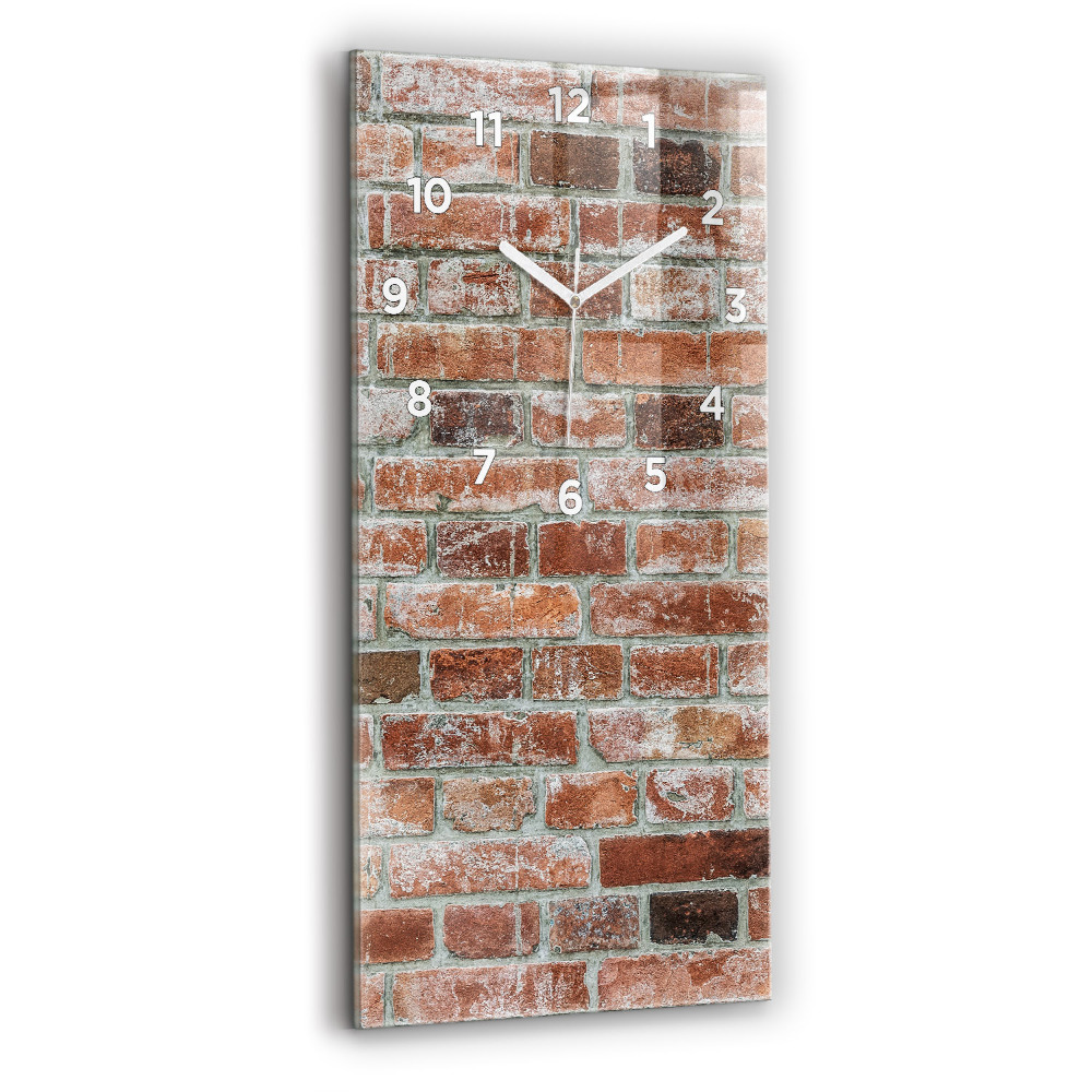 Horloge rectangulaire verticale Mur de briques
