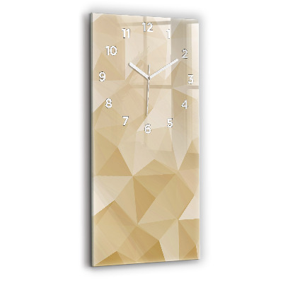 Horloge rectangulaire verticale Triangles abstrait