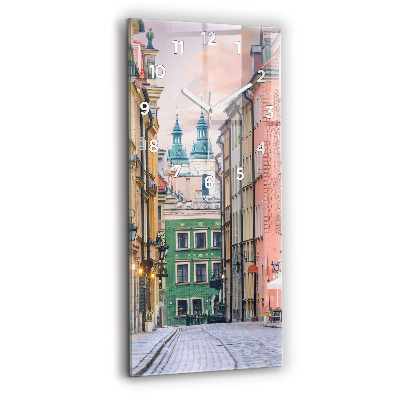 Horloge rectangulaire verticale Vieille ville de Varsovie