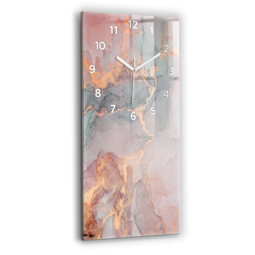 Horloge murale verticale Texture de marbre