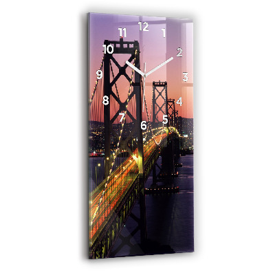 Horloge rectangulaire verticale Coucher de soleil aux USA