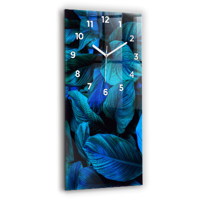 Horloge verticale en verre Nature tropicale