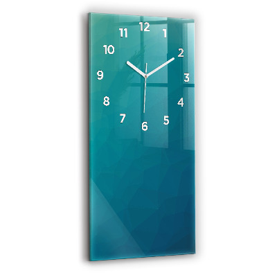 Horloge rectangulaire verticale Abstraction marine