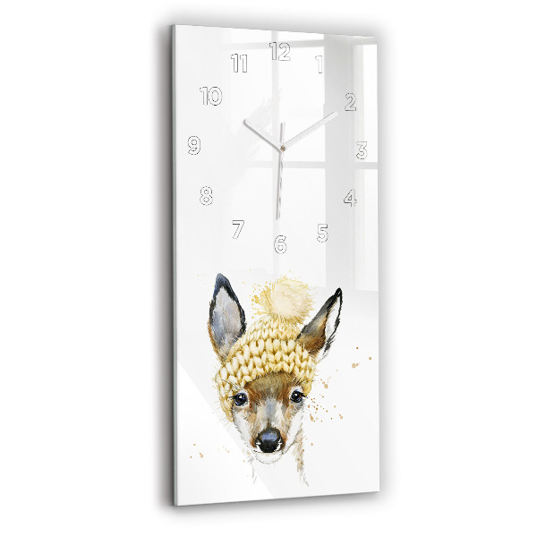 Horloge rectangulaire verticale Chevreuil
