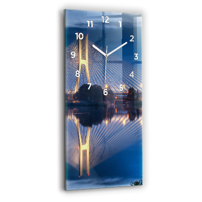 Horloge verticale en verre Pont Rędziński Wroclaw