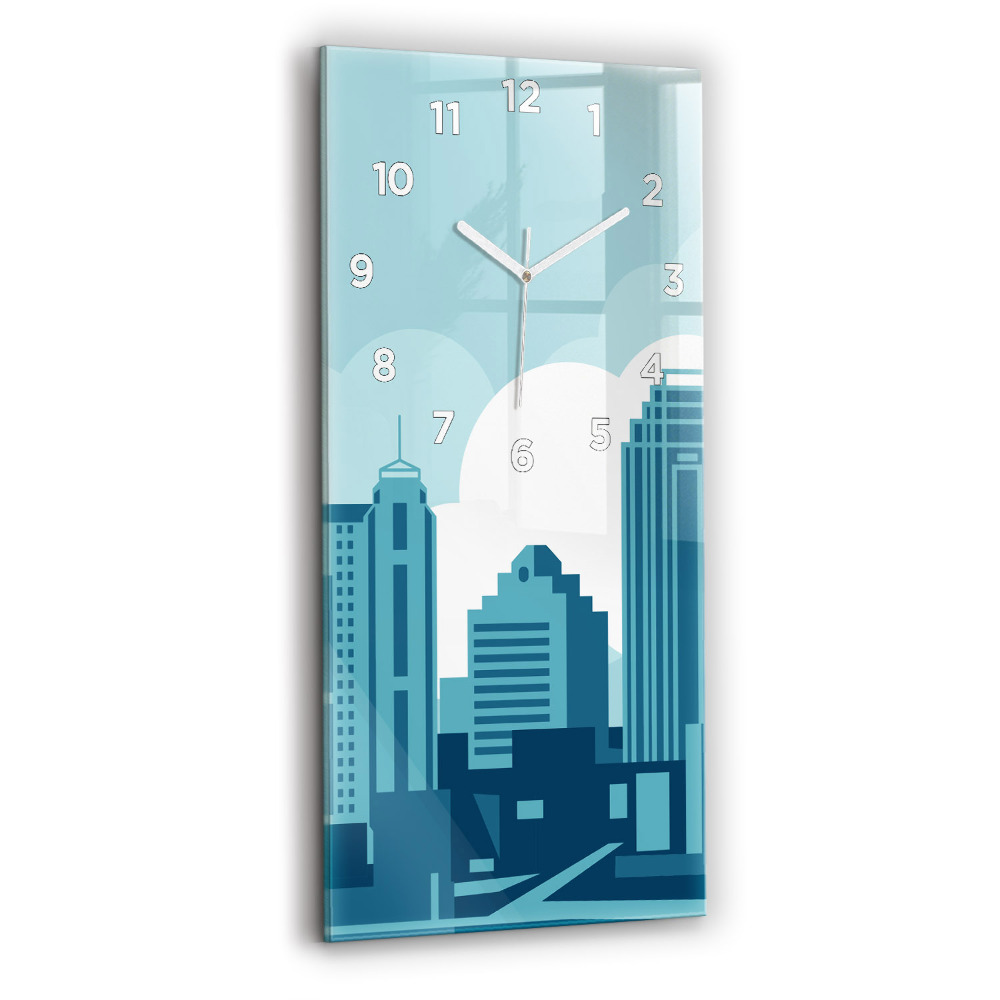 Horloge verticale en verre Architecture aux Etats-Unis
