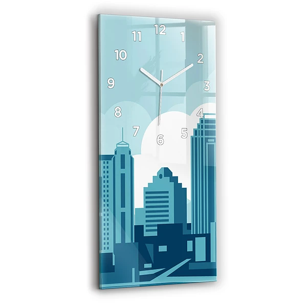 Horloge verticale en verre Architecture aux Etats-Unis