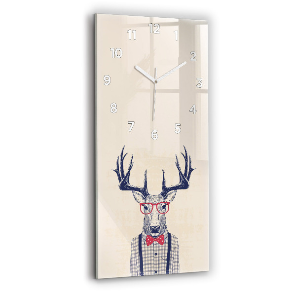 Horloge murale verticale Cerf en chemise